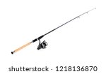 Modern Fishing Rod With Reel On ...