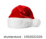 Santa Claus red hat isolated on white