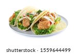 Yummy Fish Tacos With Lettuce...