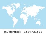 illustration of world map.... | Shutterstock . vector #1689731596