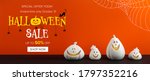 Halloween Sale Banner With...