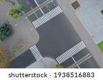 Aerial View Of White Pedestrian ...