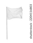 Blank flag isolated on white....