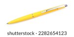 New stylish yellow pen isolated ...