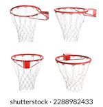 Collage of basketball hoop...