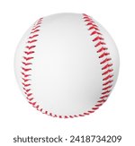 One baseball ball isolated on...