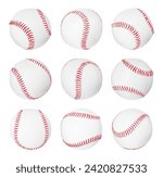 Baseball ball isolated on white ...