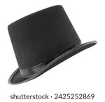 Black magician top hat isolated ...
