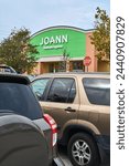 Small photo of Florida, USA - March 23, 2024: The welcoming exterior of a Joann store adorned with a variety of garden supplies, showing its willingness to meet all home care needs.
