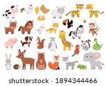 cartoon animals and birds... | Shutterstock .eps vector #1894344466