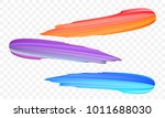 acrylic paint brush stroke.... | Shutterstock .eps vector #1011688030