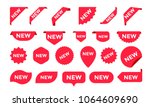 stickers for new arrival shop... | Shutterstock .eps vector #1064609690