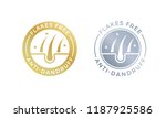 anti dandruff flakes free logo... | Shutterstock .eps vector #1187925586