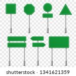 road board highway signs icons. ... | Shutterstock .eps vector #1341621359
