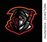Grim Reaper Mascot Gaming Logo...