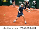 Small photo of Alex Molcan of Slovakia during the French Open, Grand Slam tennis tournament on May 25, 2022 at Roland-Garros stadium in Paris, France.