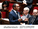 Small photo of French Education and Youth Minister Pap Ndiaye during a session of questions to the government at The National Assembly in Paris, France on January 24, 2023.