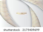 golden lines luxury on white... | Shutterstock .eps vector #2175409699