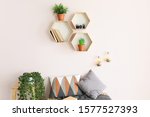interior of room with creative... | Shutterstock . vector #1577527393