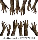 Many Hands Of Scary Zombies...