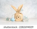 Bunny gift bag  easter eggs and ...