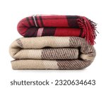 New soft folded blankets on...