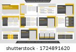 set of presentation layout... | Shutterstock .eps vector #1724891620