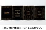 wedding invitation cards.... | Shutterstock .eps vector #1412229920