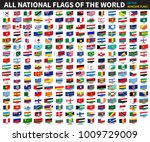 all official national flags of... | Shutterstock .eps vector #1009729009