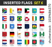 all flags of the world set 6 .... | Shutterstock .eps vector #1039686370