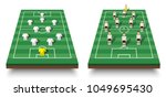 soccer cup formation and tactic ... | Shutterstock .eps vector #1049695430
