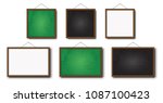 set of realistic vector... | Shutterstock .eps vector #1087100423