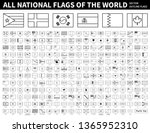 all national flags of the world ... | Shutterstock .eps vector #1365952310