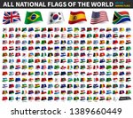 all national flags of the world ... | Shutterstock .eps vector #1389660449