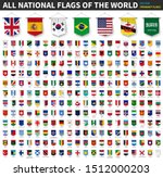 all national flags of the world ... | Shutterstock .eps vector #1512000203
