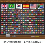 all national flags of the world ... | Shutterstock .eps vector #1746433823