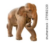 Old Elephant Model On Isolated...