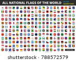 all official national flags of... | Shutterstock .eps vector #788572579