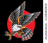 design eagle tattoo old school  ... | Shutterstock .eps vector #1128482810