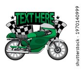 vintage motorcycle vector logo  ... | Shutterstock .eps vector #1970140999