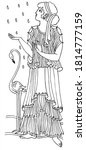 ancient greek goddess demetra... | Shutterstock .eps vector #1814777159
