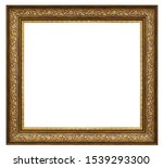 vintage golden frame on a white ... | Shutterstock . vector #1539293300