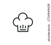 kitchen hat icon   chef hat... | Shutterstock .eps vector #1724949439