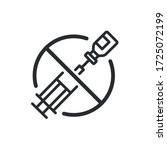 anti vaccination icon  ... | Shutterstock .eps vector #1725072199