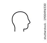 human head sign  head app icon  ... | Shutterstock .eps vector #1900496530