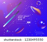 colorful geometric background.... | Shutterstock .eps vector #1230495550