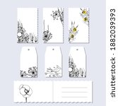 floral vector isolated... | Shutterstock .eps vector #1882039393
