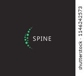 spine clinic logo  two vertical ... | Shutterstock .eps vector #1146242573