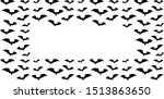 black bats silhouette ... | Shutterstock .eps vector #1513863650