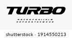 turbo dynamic alphabet. heavy... | Shutterstock .eps vector #1914550213